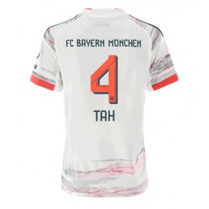Lacne Ženy Futbalové dres Bayern Munich Jonathan Tah #4 2025-26 Krátky Rukáv - Preč